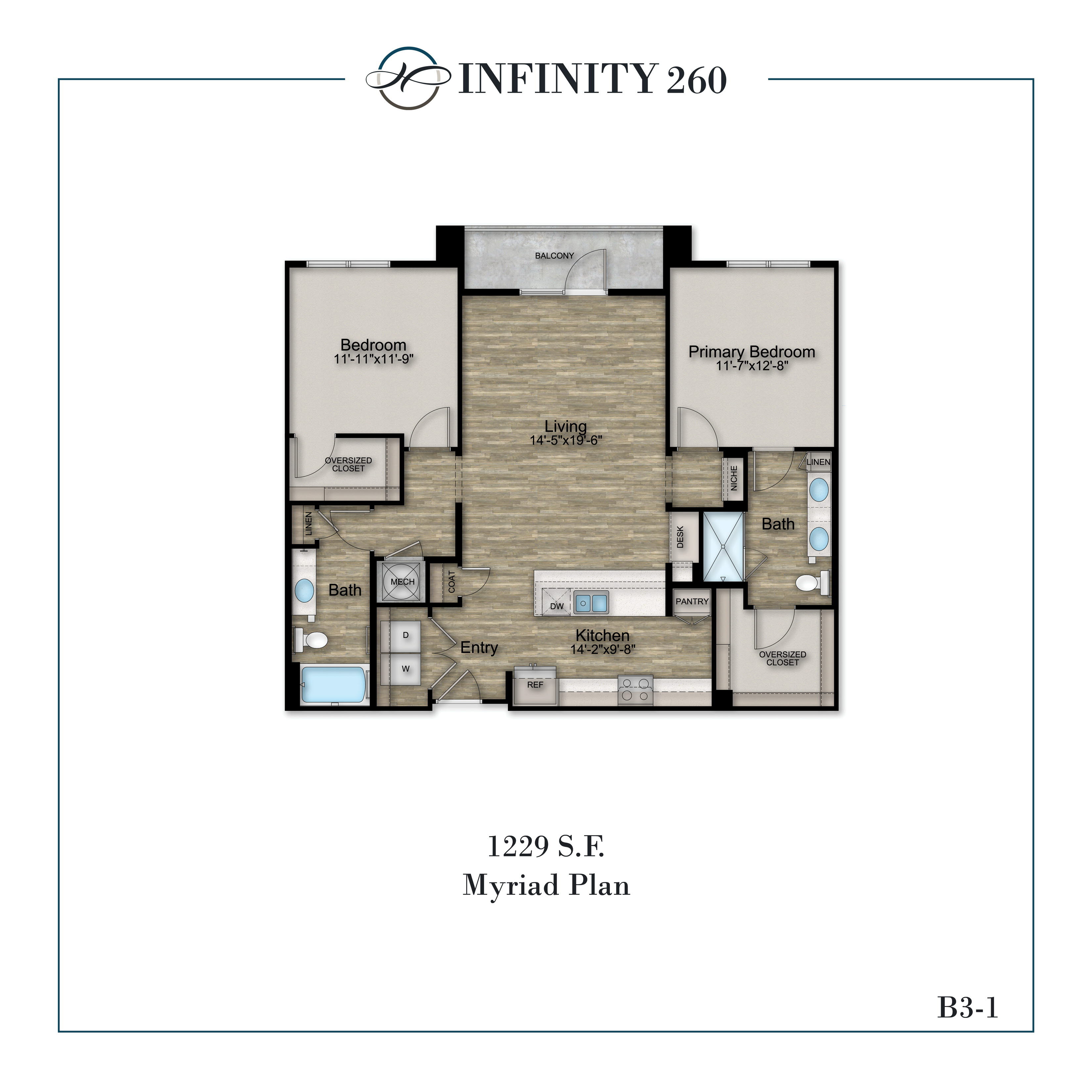 Two Bedroom - Myriad B3-1