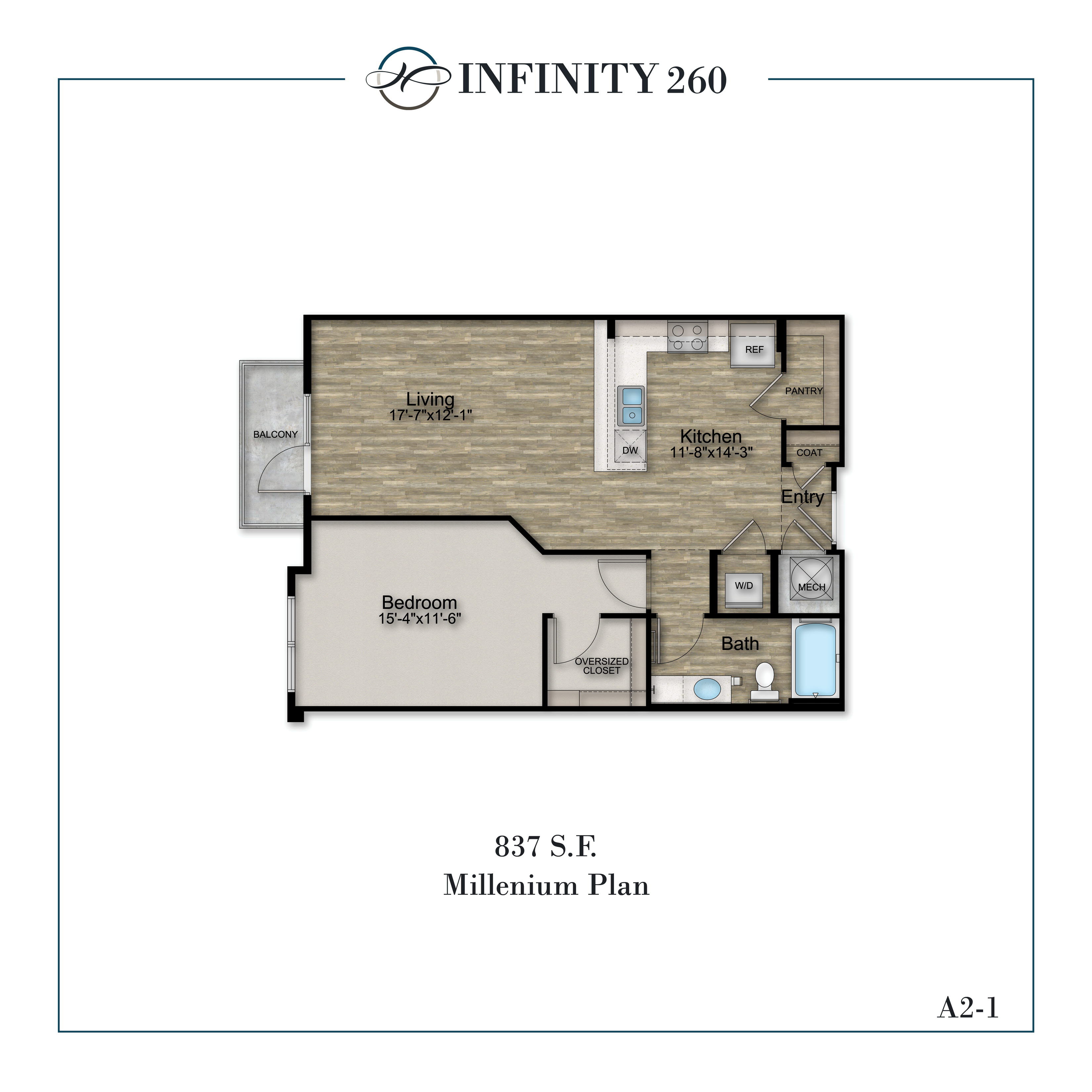 One Bedroom  - Millenium A2-1